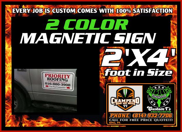 Custom Magnetic Signs - Bulk Magnetic Signs - Large Magnetic Signs - 